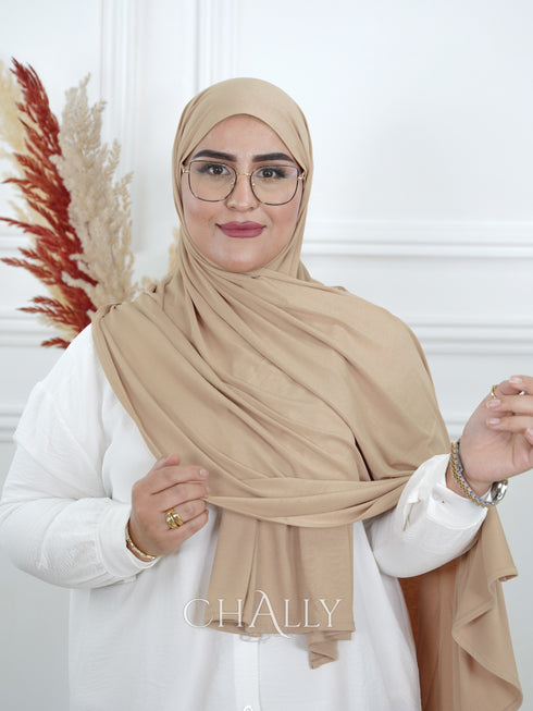 Lycra Coton Maxi - BEIGE CARAMEL